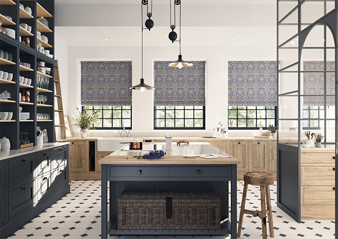 Hathaway, Indigo - Roman Blind - Image 8